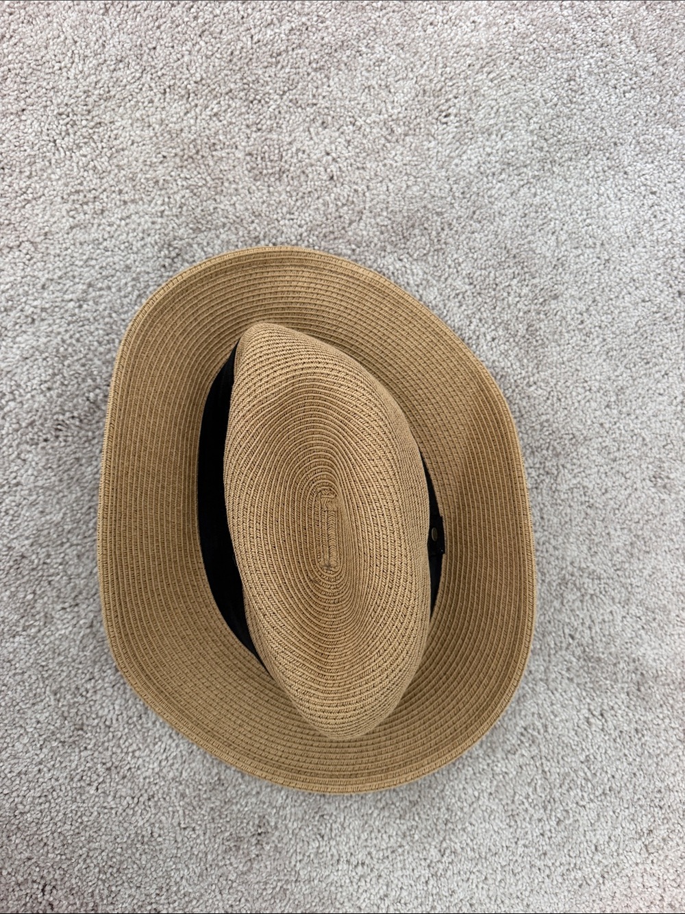 Women’s Tan Straw Sun Hat - Classic Summer Style